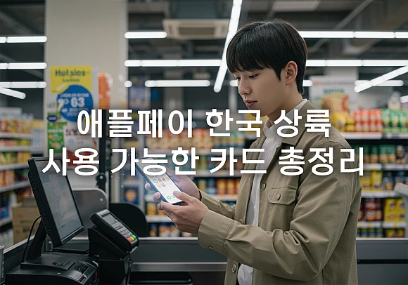 애플페이 한국 상륙: 사용 가능한 카드 총정리