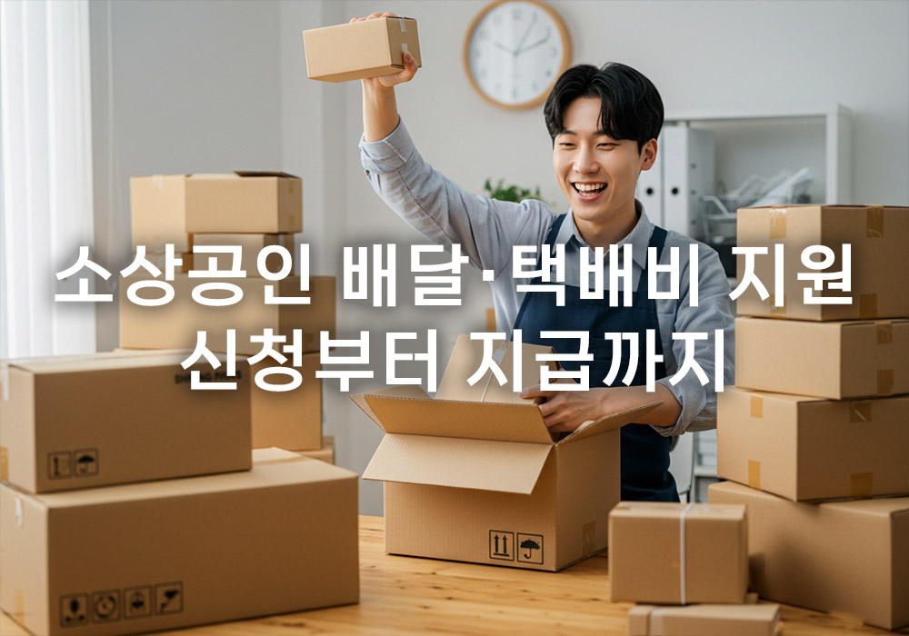 소상공인 배달·택배비 지원: 신청부터 지급까지 소상공인 배달·택배비 지원: 신청부터 지급까지