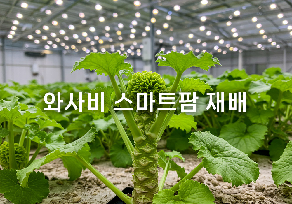 스마트팜 와사비, 연 1.5억 원 고수익 비결과 재배 방법 스마트팜 와사비, 연 1.5억 원 고수익 비결과 재배 방법
