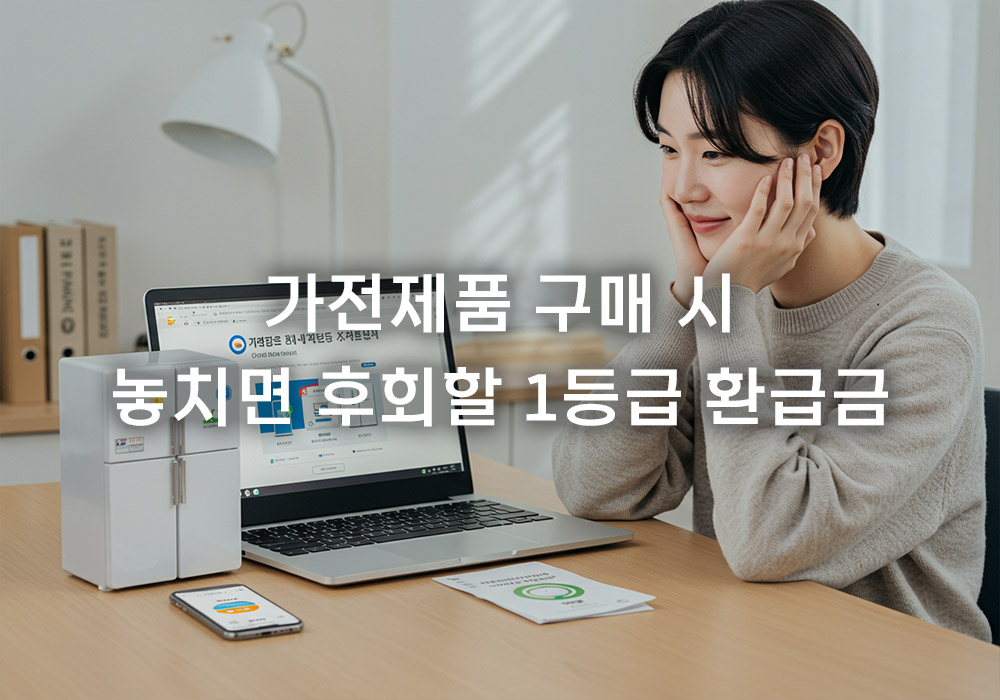 1등급 가전 환급 신청 방법: 구매 가격 10% 돌려받는 절차와 팁 1등급 가전 환급 신청 방법: 구매 가격 10% 돌려받는 절차와 팁