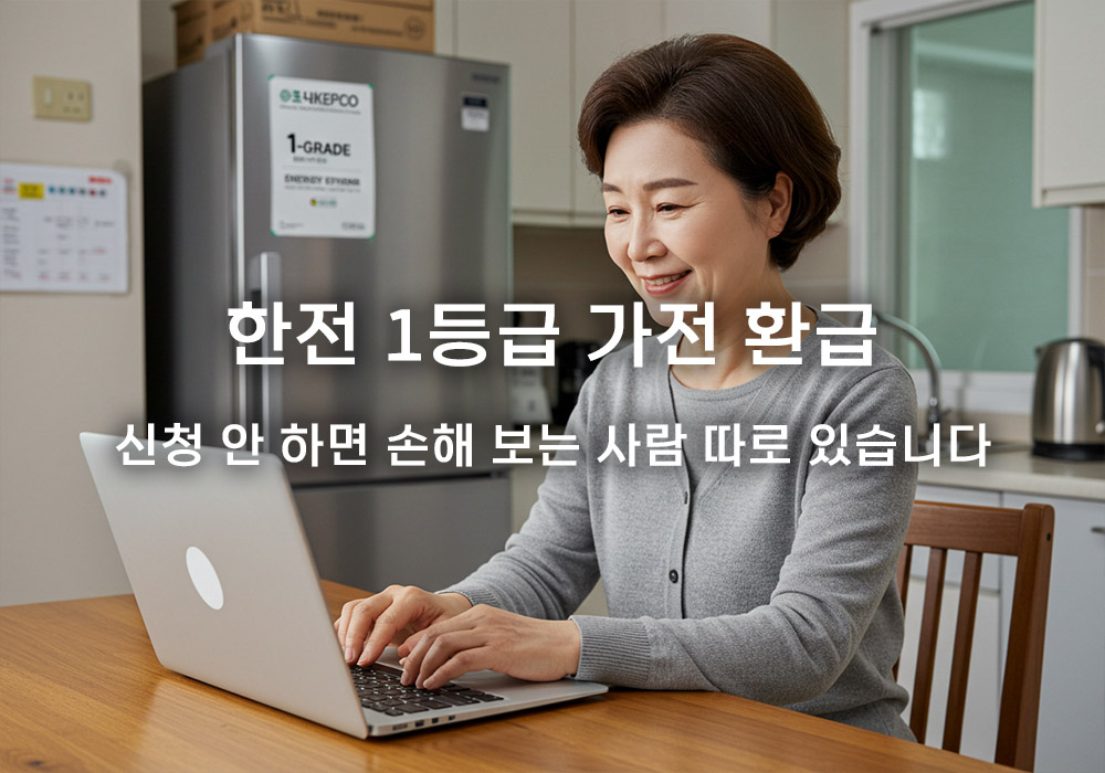 한전 1등급 가전 환급: 저소득층 위한 최대 30만원 혜택 받는 법 한전 1등급 가전 환급: 저소득층 위한 최대 30만원 혜택 받는 법