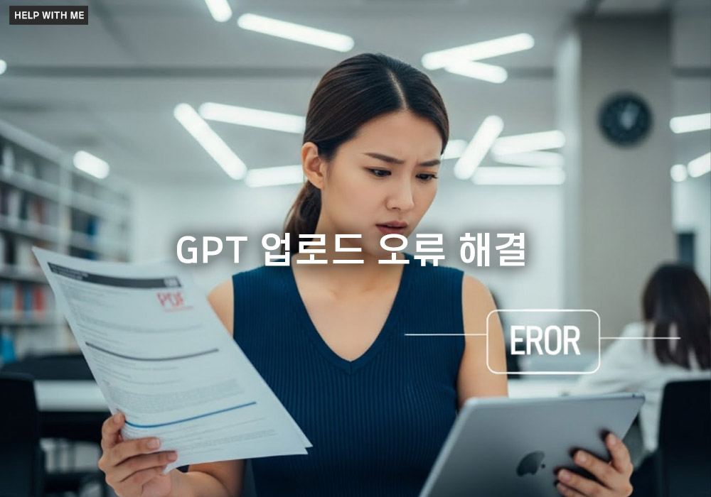 GPT 업로드 오류 해결: 파일 업로드 실패 원인 진단과 5가지 실용적인 대처법