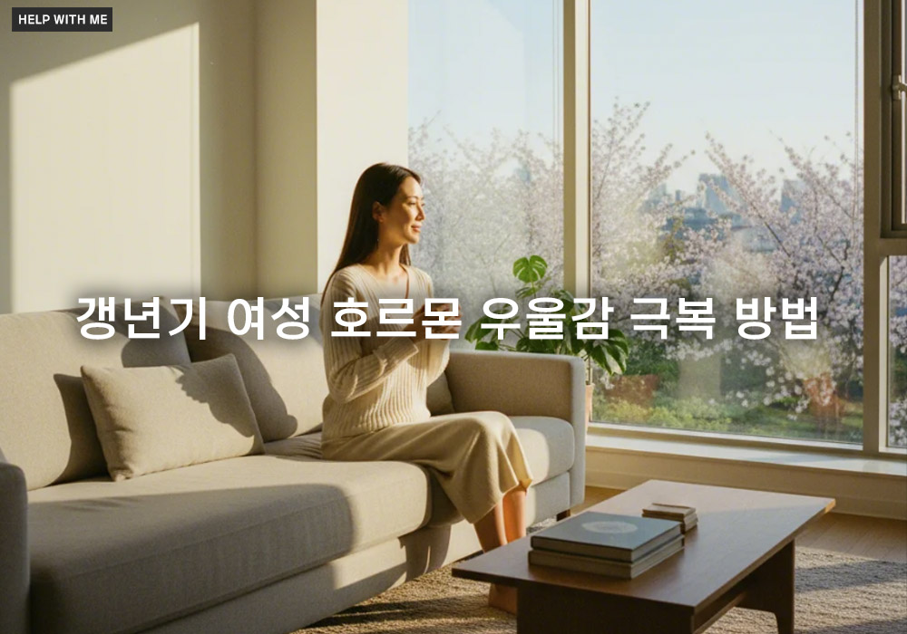 갱년기 여성 호르몬 우울감 극복 방법, 정서적 안정 되찾는 5가지 대처법