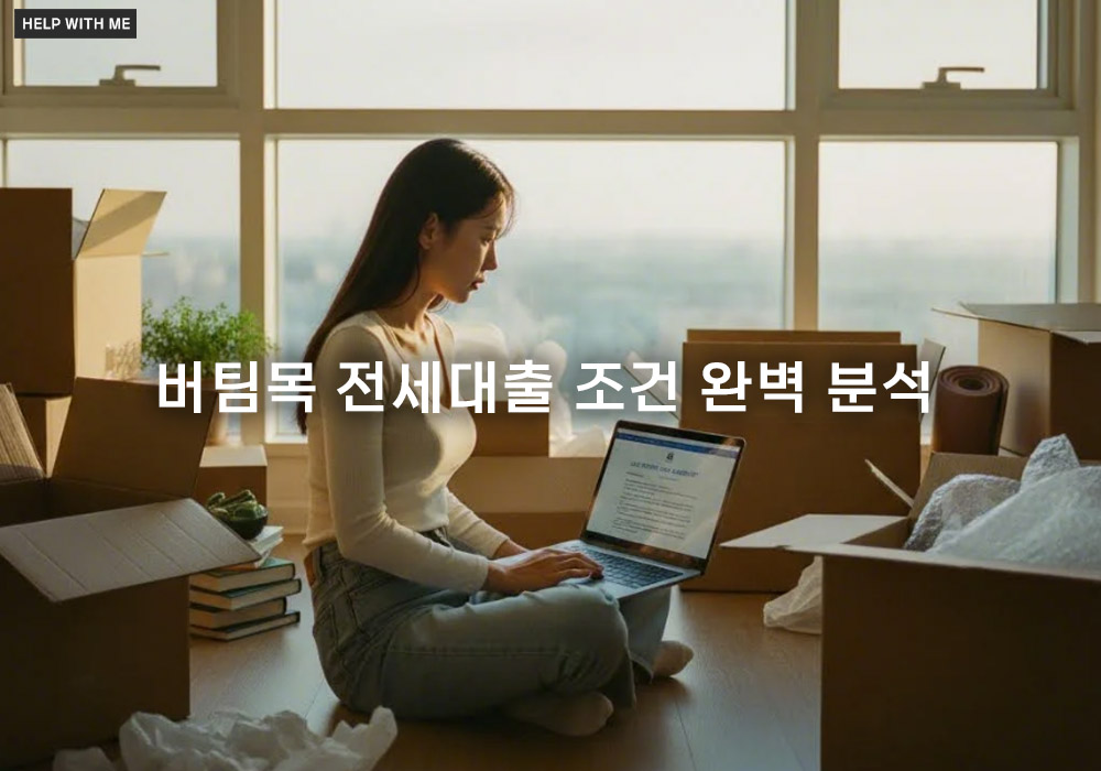 버팀목 전세대출 조건 완벽 분석, 2025년 최저 금리 1.0% 자격은?