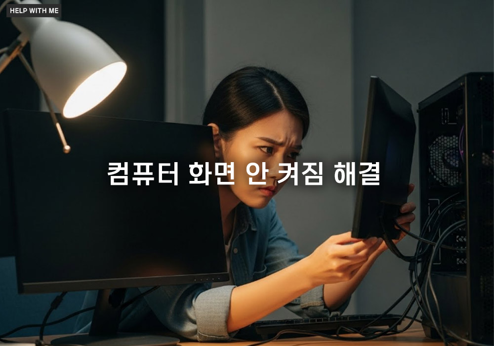컴퓨터 화면 안 켜짐 해결, PC 부팅 시 화면이 켜지지 않을 때 점검 순서 및 해결법