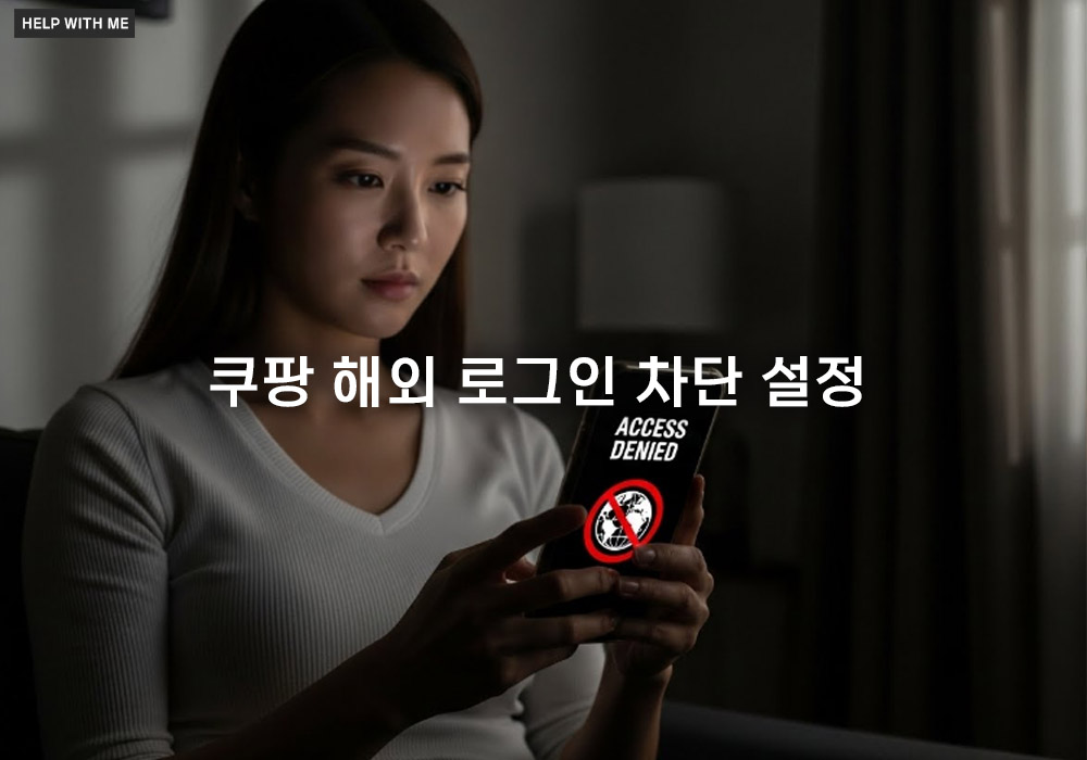 쿠팡 해외 로그인 차단 설정: 해킹 시도를 막는 가장 쉬운 계정 보호 방법
