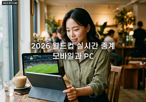 2026 월드컵 실시간 중계, 모바일과 PC로 끊김 없이 시청하는 방법