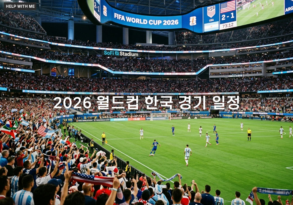 2026 월드컵 한국 경기 일정, 대한민국 대표팀 조별리그 중계 시간 총정리