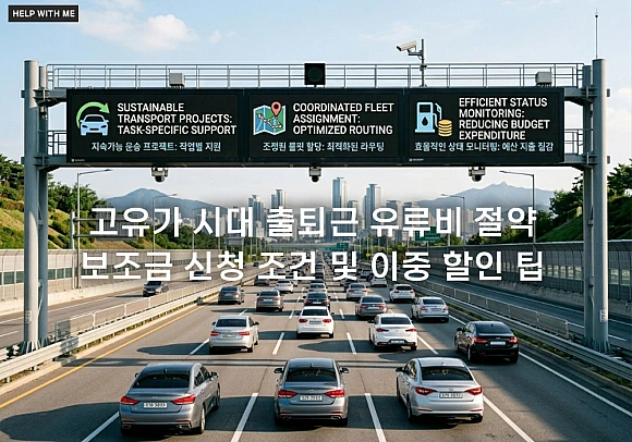 고유가 시대 출퇴근 유류비 절약 보조금 신청 조건 및 이중 할인 팁