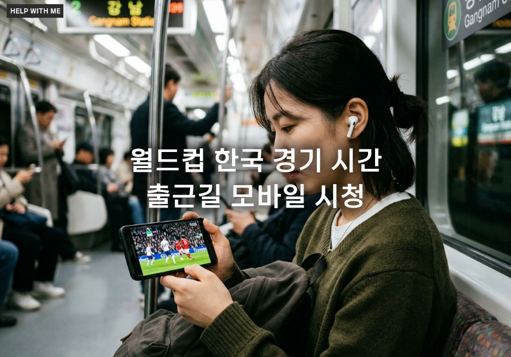 월드컵 한국 경기 시간, 출근길 모바일 시청을 위한 끊김 없는 중계 활용법