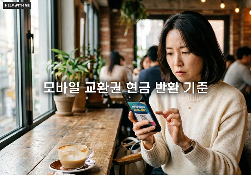 모바일 교환권 현금 반환 기준과 기프티콘 잔액 환불 처리 방법
