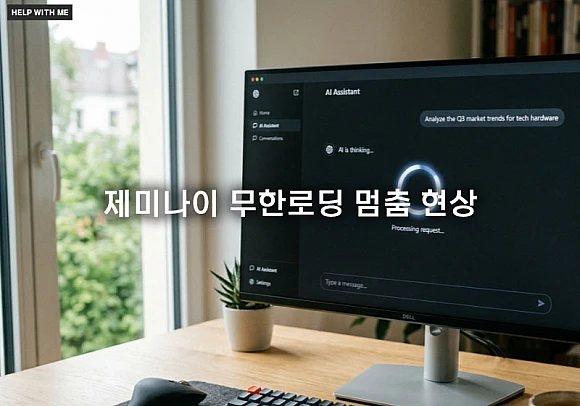 제미나이 무한로딩 멈춤 현상 1분 만에 해결하는 방법 정리