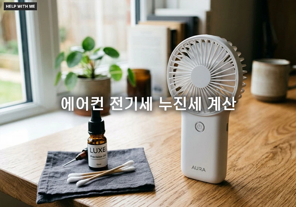 휴대용 손선풍기 소음 줄이는 날개 청소 및 모터 오일 관리 노하우 3가지