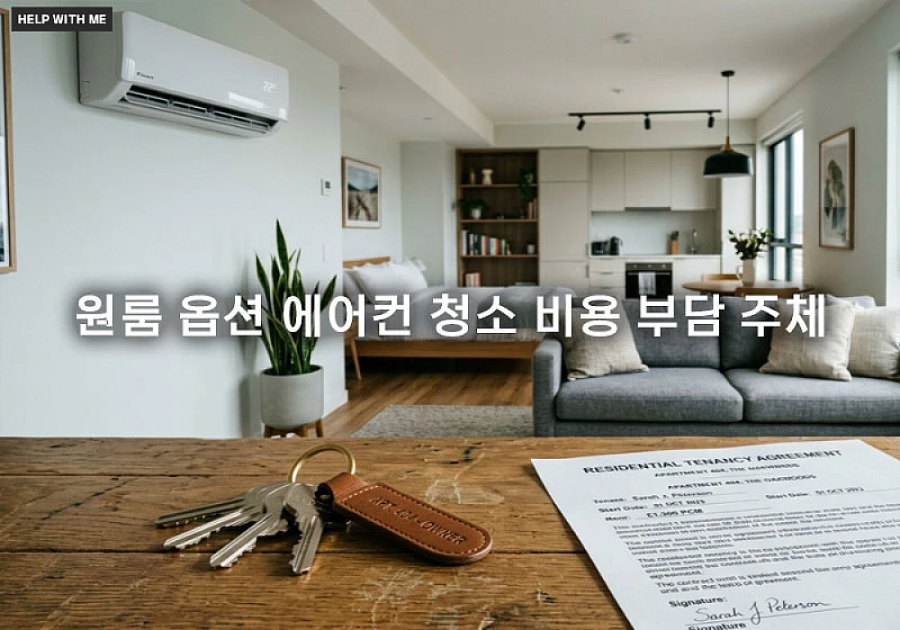 원룸 옵션 에어컨 청소 비용 부담 주체와 법적 분쟁 방지법