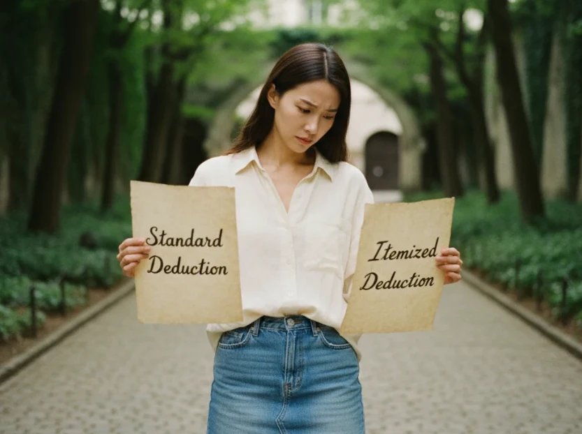 표준 공제와 항목별 공제 중 유리한 선택을 전략적으로 결정하는 한국 여성