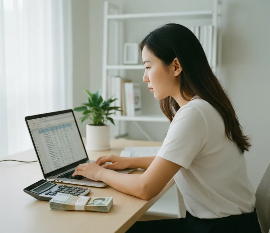 HSA 계좌의 연간 기여 한도와 가입 조건을 확인하는 한국 여성의 모습