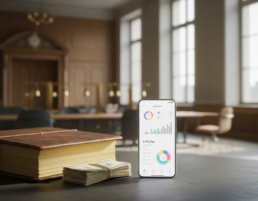 전통적인 은행과 핀테크 송금 서비스의 총 비용을 비교하는 이미지