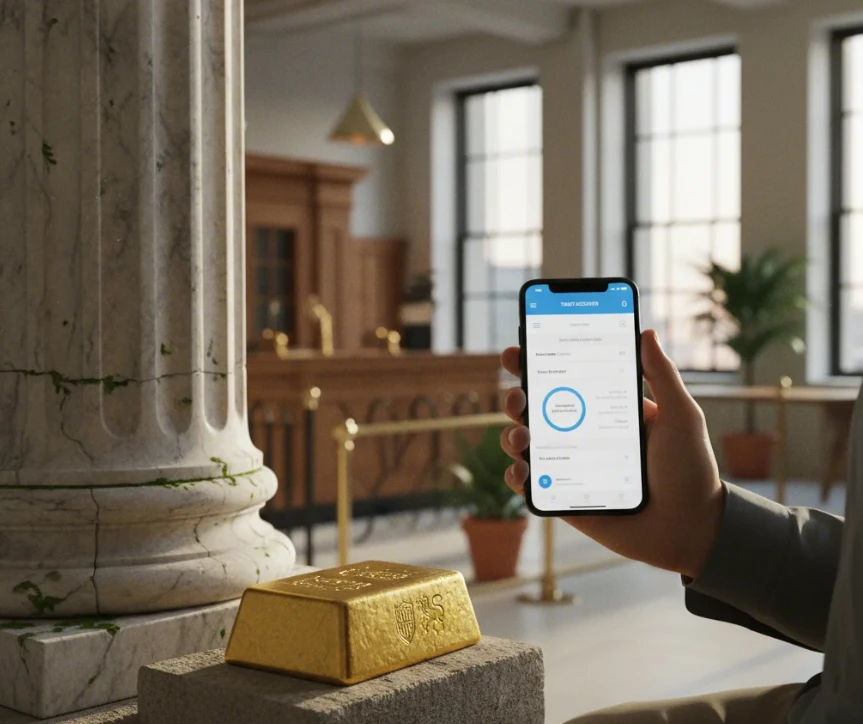 Ally, Marcus 등 신뢰도 높은 온라인 은행 앱의 편리한 사용 화면을 보여주는 이미지