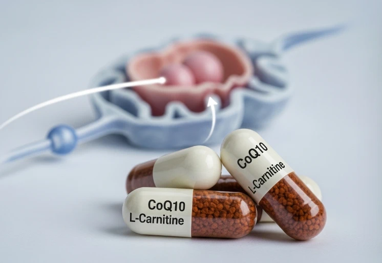 미토콘드리아와 CoQ10, L-카르니틴 캡슐