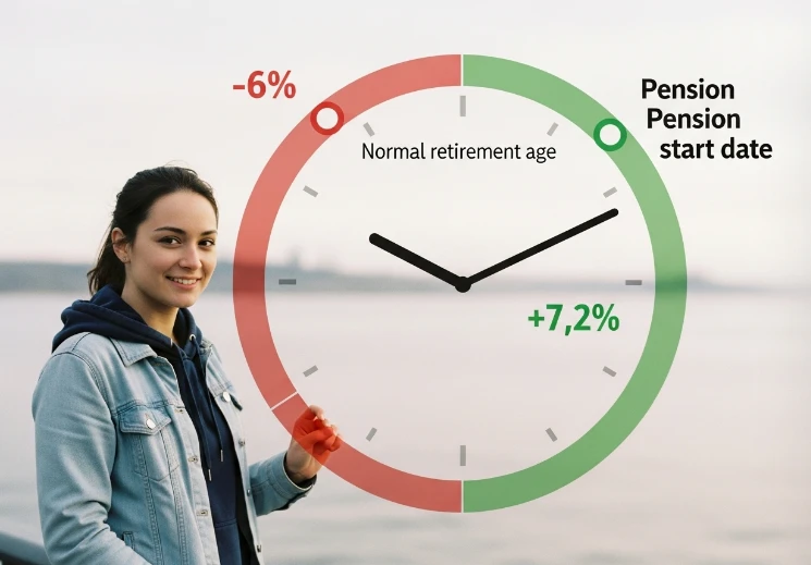 조기 수령과 연기 연금의 감액 및 증액률 대비