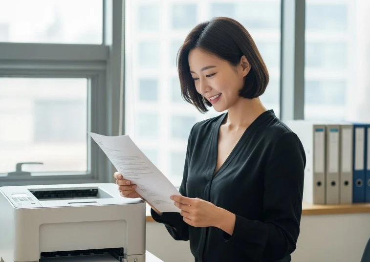 정부24를 이용해 예방접종 증명서를 발급받는 모습