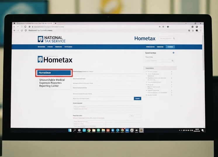 국세청 홈택스 조회되지 않는 의료비 신고센터 화면