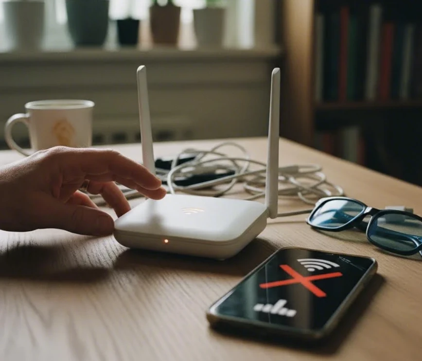 컴퓨터와 라우터가 연결된 모습 컴퓨터와 라우터가 연결된 모습