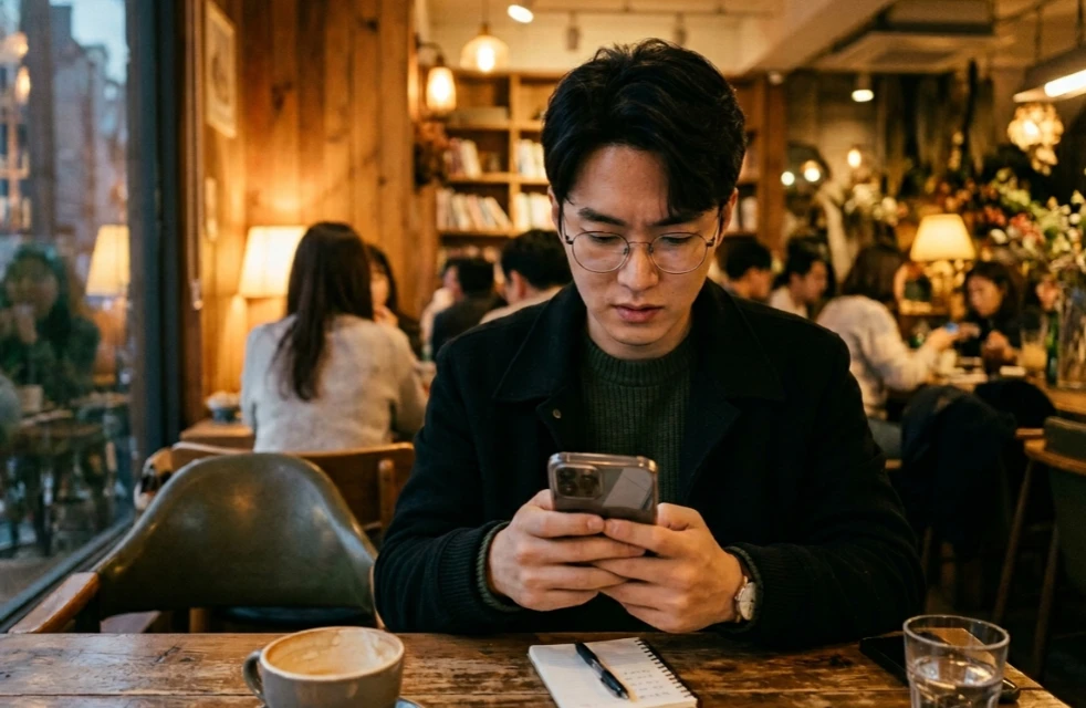 스마트폰 앱으로 실질 금리를 확인하는 사회초년생