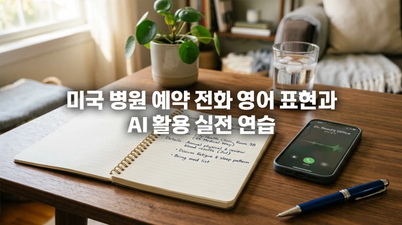 미국 병원 예약 전화 영어 표현과 AI 활용 실전 연습 가이드