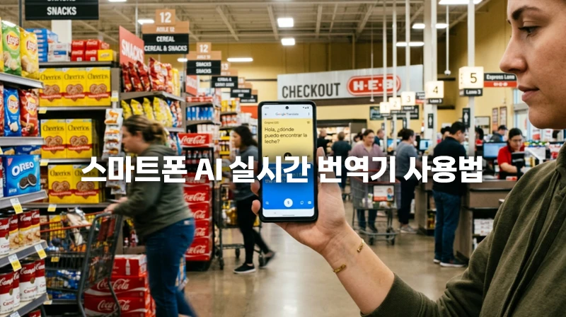 스마트폰 AI 실시간 번역기 사용법 및 미국 마트 관공서 소통 노하우 스마트폰 AI 실시간 번역기 사용법 및 미국 마트 관공서 소통 노하우